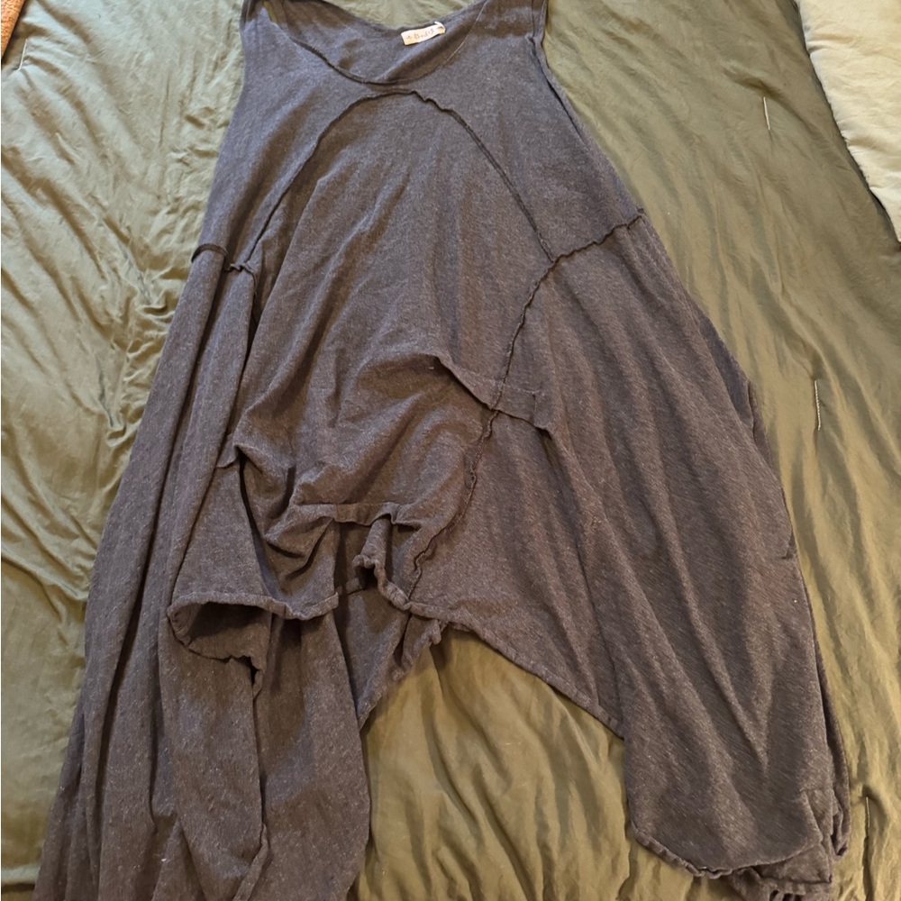 Chic Asymmetrical Gray Dress/tunic